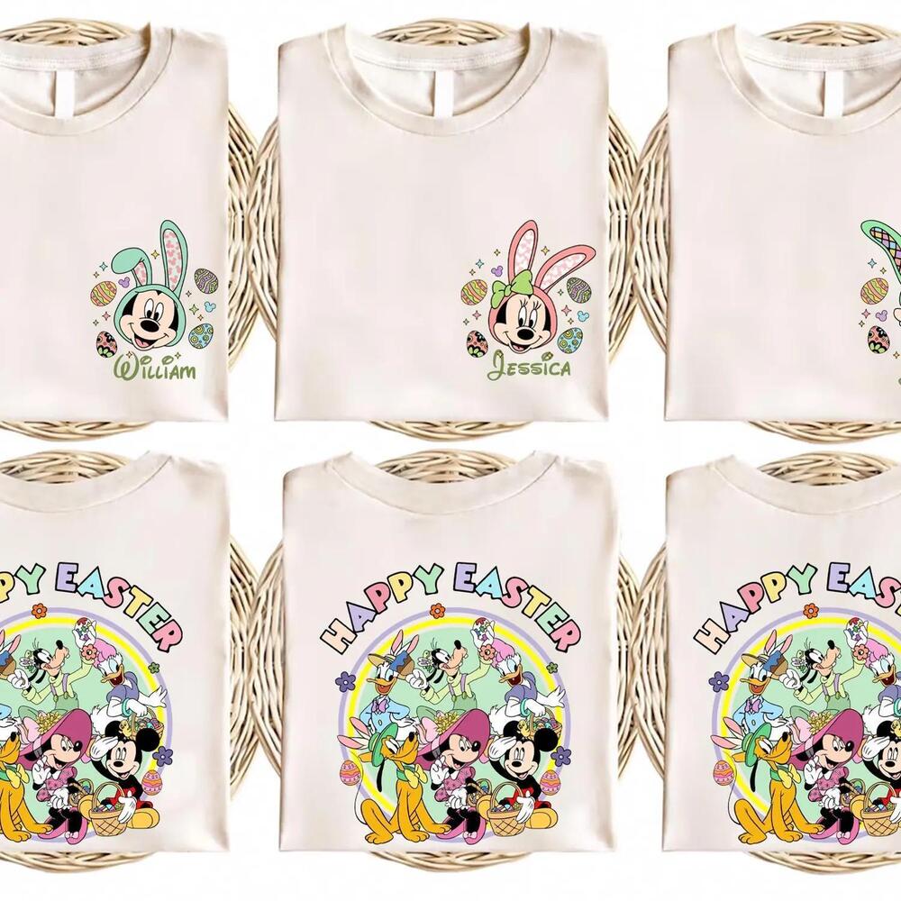 Disney Easter Shirt 2026 Mickey  Friends Bunny Ears Tee Disney